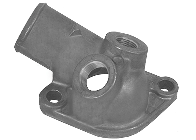 14087075 - Cooling System: Thermostat Housing for Cadillac: DeVille, Fleetwood | Chevrolet: Camaro, Caprice, El Camino, Impala, Monte Carlo | GMC: Caballero | Oldsmobile: Cutlass Calais, Cutlass Salon, Cutlass Supreme | Pontiac: Bonneville, Firebird, Grand Prix, Parisienne Image