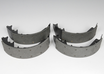 19150002 - Brakes: Brake Shoes for Cadillac: Brougham, Escalade, Fleetwood | Chevrolet: Blazer, C1500, C2500, C3500, C3500HD, Express 1500, Express 2500, Express 3500, G10, G20, G30, K1500 Pickup, K2500 Pickup, K3500 Pickup, Suburban C1500, Suburban C2500, Suburban K1500, Suburban K2500, Tahoe | GMC: C1500 Pickup, C2500 Pickup, C3500 Pickup, C3500HD, G1500, G2500, G3500, K1500 Pickup, K2500 Pickup, K3500 Pickup, Savana 1500, Savana 2500, Savana 3500, Suburban C1500, Suburban C2500, Suburban K1500, Suburban K2500, Yukon Image