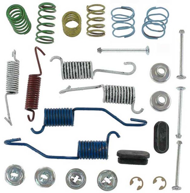 18034938 - : Rear Drum Brake Spring Kit with Springs, Pins, Retainers, Washers, and Caps for GM Image