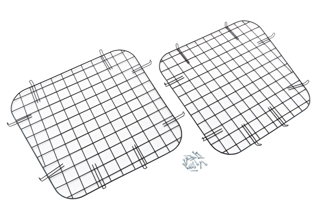 12498715 - Interior: Rear Door Window Security Screen Package for Chevrolet: Express 1500, Express 2500, Express 3500, Express 4500 | GMC: Savana 1500, Savana 2500, Savana 3500, Savana 4500 Image