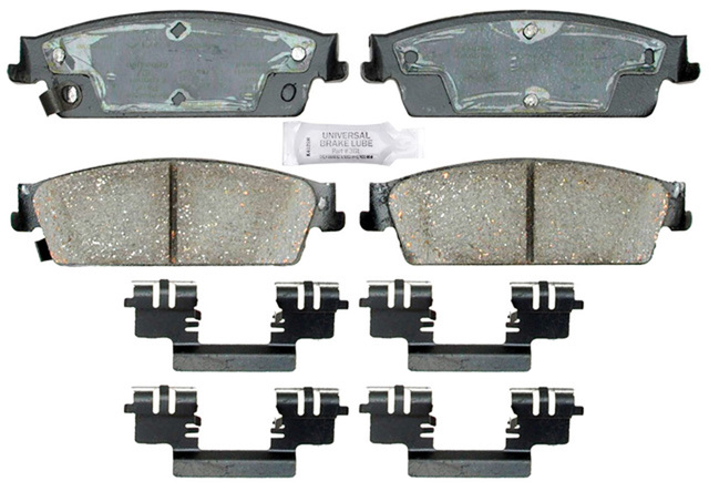 19366008 - : Enhanced Performance Semi-Metallic Rear Disc Brake Pad Set (Police) for GM Image