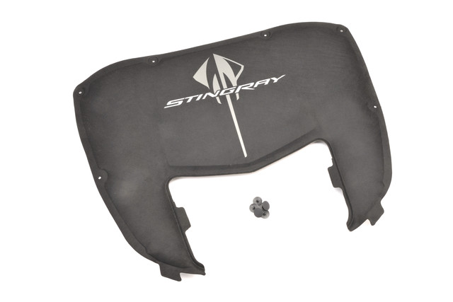 23489883 - Exterior: Under-Hood Liner - Black - W/ Stingray Logo for Chevrolet: Corvette Image