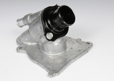 12600023 - : Water Pump Cover with Thermostat Housing, Thermostat, Gaskets, and Bolts for GM Image
