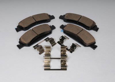 25910432 - Brakes: Disc Brake Pad Set for Cadillac: Escalade, Escalade ESV | Chevrolet: Silverado 1500, Suburban 1500, Suburban 2500, Tahoe | GMC: Sierra 1500, Yukon, Yukon XL 1500, Yukon XL 2500 Image