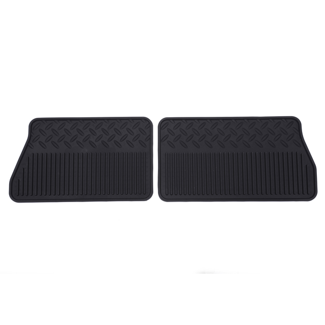 19210588 - Interior: Floor Mats, All-Weather, Rear for Cadillac: Escalade, Escalade ESV, Escalade EXT | Chevrolet: Avalanche, Avalanche 1500, Avalanche 2500, Silverado 1500, Silverado 1500 Classic, Silverado 1500 HD, Silverado 1500 HD Classic, Silverado 2500, Silverado 2500 HD, Silverado 2500 HD Classic, Silverado 3500, Silverado 3500 Classic, Silverado 3500 HD, Suburban 1500, Suburban 2500, Tahoe | GMC: Sierra 1500, Sierra 1500 Classic, Sierra 1500 HD Classic, Sierra 2500 HD, Sierra 2500 HD Classic, Sierra 3500 Classic, Sierra 3500 HD, Yukon, Yukon XL 1500, Yukon XL 2500 Image