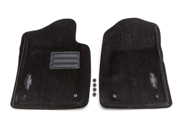 19155771 - Interior: Floor Mats - Molded Carpet - Ebony for Chevrolet: Silverado 1500, Silverado 1500 Classic, Silverado 1500 HD Classic, Silverado 2500 HD, Silverado 2500 HD Classic, Silverado 3500 Classic, Silverado 3500 HD Image