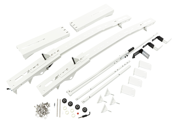 12498499 - Hauling: Roof Mounted Swing-Out Ladder Rack for Chevrolet: Express 1500, Express 2500, Express 3500, Express 4500 | GMC: Savana 1500, Savana 2500, Savana 3500, Savana 4500 Image