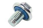 55577568 - Engine: Drain Plug for Buick: Cascada, Encore, Encore GX, Envision, Envista, LaCrosse, Regal, Regal Sportback, Regal TourX | Cadillac: ATS, CT6, CTS, Escalade, Escalade ESV, XT5, XT6 | Chevrolet: Blazer, Camaro, Colorado, Corvette, Cruze, Equinox, Express 2500, Express 3500, Express 4500, Impala, LCF 3500, LCF 3500HG, Malibu, Malibu Limited, Silverado 1500, Silverado 1500 LTD, Silverado 2500 HD, Silverado 3500 HD, Sonic, Spark, Suburban, Tahoe, Trailblazer, Traverse, Trax, Volt | GMC: Acadia, Canyon, Savana 2500, Savana 3500, Savana 4500, Sierra 1500, Sierra 1500 Limited, Sierra 2500 HD, Sierra 3500 HD, Terrain, Yukon, Yukon XL Image