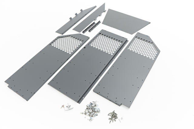 12498710 - Interior: Bulkhead Divider Package With Center Door for Chevrolet: Express 1500, Express 2500, Express 3500, Express 4500 | GMC: Savana 1500, Savana 2500, Savana 3500, Savana 4500 Image