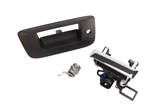 22755306 - Exterior: Tailgate Handle, Models W/ Lock for Chevrolet: Silverado 1500, Silverado 1500 Classic, Silverado 1500 HD Classic, Silverado 2500 HD, Silverado 2500 HD Classic, Silverado 3500 Classic, Silverado 3500 HD | GMC: Sierra 1500, Sierra 1500 Classic, Sierra 1500 HD Classic, Sierra 2500 HD, Sierra 2500 HD Classic, Sierra 3500 Classic, Sierra 3500 HD Image