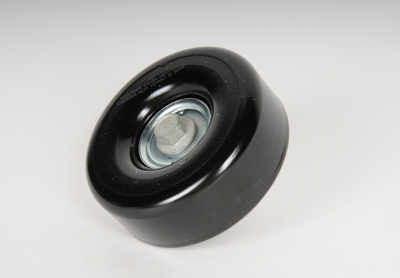 12580773 - Cooling System: Idler Pulley for Cadillac: Escalade | Chevrolet: Astro, Blazer, C1500, C2500, C3500, C3500HD, Express 1500, Express 2500, Express 3500, K1500 Pickup, K2500 Pickup, K3500 Pickup, P30, S10, Suburban C1500, Suburban C2500, Suburban K1500, Suburban K2500, Tahoe | GMC: C1500 Pickup, C2500 Pickup, C3500 Pickup, C3500HD, Jimmy, K1500 Pickup, K2500 Pickup, K3500 Pickup, P3500, Safari, Savana 1500, Savana 2500, Savana 3500, Sonoma, Suburban C1500, Suburban C2500, Suburban K1500, Suburban K2500, Yukon | Oldsmobile: Bravada Image