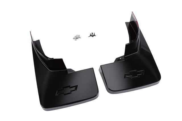 23387354 - Body: Splash Guards - Rear Molded - Black for Chevrolet: Silverado 1500, Silverado 1500 LD, Silverado 2500 HD, Silverado 3500 HD Image