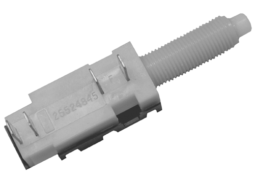 25524845 - Electrical: Stoplamp Switch for Buick: Century, Electra, LeSabre, Reatta, Regal, Riviera, Skyhawk, Skylark, Somerset Regal | Cadillac: Cimarron, DeVille, Eldorado, Fleetwood, Seville | Chevrolet: Astro, Beretta, Blazer, C/K Pickup, C1500, C2500, C3500, Camaro, Caprice, Cavalier, Celebrity, Citation II, Corsica, Corvette, El Camino, Impala, K1500 Pickup, K2500 Pickup, K3500 Pickup, K5 Blazer, Monte Carlo, R10, R20, R2500, R30, R3500, S10, S10 Blazer, Suburban C10, Suburban C20, Suburban K10, Suburban K20, Suburban R10, Suburban R1500, Suburban R20, Suburban R2500, Suburban V10, Suburban V1500, Suburban V20, Suburban V2500, V10, V20, V30, V3500 | GMC: C1500 Pickup, C2500 Pickup, C3500 Pickup, Caballero, Jimmy, Jimmy S15, K1500 Pickup, K2500 Pickup, K3500 Pickup, P2500, R1500 Pickup, R2500 Pickup, R3500 Pickup, S15, Safari, Suburban C1500, Suburban C2500, Suburban K1500, Suburban K2500, Suburban R1500, Suburban R2500, V1500, V1500 Suburban, V2500, V2500 Suburban, V3500 | Oldsmobile: 98, Calais, Custom Cruiser, Cutlass Calais, Cutlass Ciera, Cutlass Salon, Cutlass Supreme, Delta 88, Firenza, Omega, Toronado | Pontiac: 6000, Bonneville, Fiero, Firebird, Grand Am, Grand Prix, GTO, J2000 Sunbird, Parisienne, Phoenix, Safari, Sunbird Image