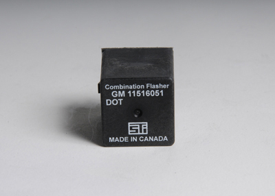 11516051 - Electrical: Turn Signal Flasher for Cadillac: Escalade | Chevrolet: Blazer, C1500, C2500, C3500, C3500HD, Express 1500, Express 2500, Express 3500, K1500 Pickup, K2500 Pickup, K3500 Pickup, S10, Suburban C1500, Suburban C2500, Suburban K1500, Suburban K2500, Tahoe | GMC: C1500 Pickup, C2500 Pickup, C3500 Pickup, C3500HD, Jimmy, K1500 Pickup, K2500 Pickup, K3500 Pickup, S15, Savana 1500, Savana 2500, Savana 3500, Sierra 1500, Sierra 2500, Sonoma, Suburban C1500, Suburban C2500, Suburban K1500, Suburban K2500, Yukon, Yukon XL 1500, Yukon XL 2500 | Oldsmobile: Bravada Image