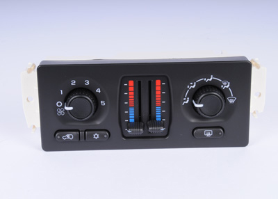 21997352 - HVAC: Dash Control Unit for Cadillac: Escalade, Escalade ESV, Escalade EXT | Chevrolet: Avalanche 1500, Avalanche 2500, Silverado 1500, Silverado 1500 HD, Silverado 2500, Silverado 2500 HD, Silverado 3500, Suburban 1500, Suburban 2500, Tahoe | GMC: Sierra 1500, Sierra 1500 HD, Sierra 2500, Sierra 2500 HD, Sierra 3500, Yukon, Yukon XL 1500, Yukon XL 2500 Image