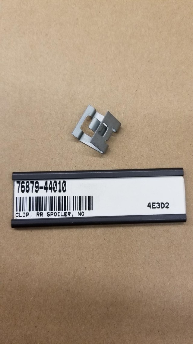 7687944010 - Body: Spoiler Clip for Toyota: Corolla, Matrix, Prius, Prius C, Prius Plug-In, Solara Image