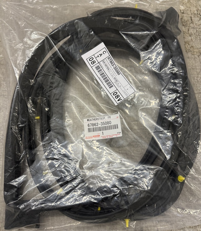 Genuine Official Toyota Door Seal (Left, Front) part# 67862-35080
