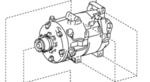 883204212084 - : Compressor Assembly **NOT SOLD WITH CLUTCH OR PULLEY** for Toyota Image