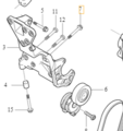 982799 - Cooling System: Tensioner Bolt for Volvo: S60, S60 Cross Country, XC60 Image