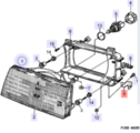 9556812 - : Headlight Bracket for Saab: 900 Image