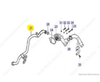 55564995 - : Thermostat Housing Pipe for Saab Image