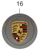 993361303106B4 - : Hub Cap Seal Grey Metallic for Porsche Image