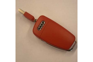 8R0063827E - Audio/Video: USB Memory Key - RED for Audi: A3, A3 Quattro, A4 Quattro, A5 Quattro, A6 Quattro, A7 Quattro, A8 Quattro, Q5, Q7, R8, S4, S5 Image