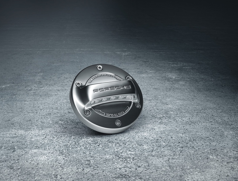 Porsche fuel tankcap aluminumlookポルシェ997 Porsche Aluminum Look Gas Cap for 996/997/Boxster/Cayman
