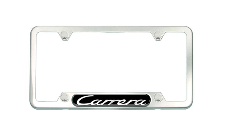 PNA70201400 - Exterior: Carrera Brushed Stainless Steel license plate frame for Porsche: 911 Image