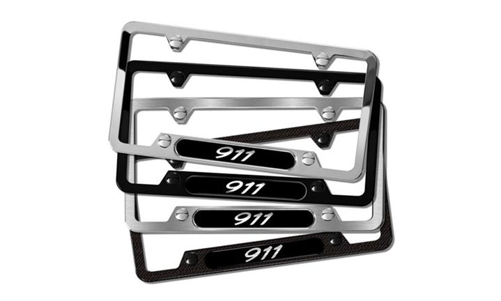 PNA70210002 - Exterior: 911 Polished Stainless Steel License plate frame for Porsche: 911 Image