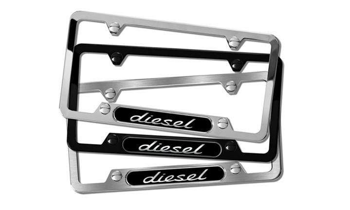 PNA70210005 - Exterior: Diesel Polished Stainless Steel License plate frame for Porsche Image