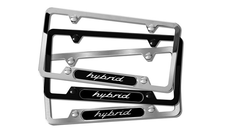 PNA70210007 - Exterior: Hybrid Brushed Stainless Steel License plate frame for Porsche Image