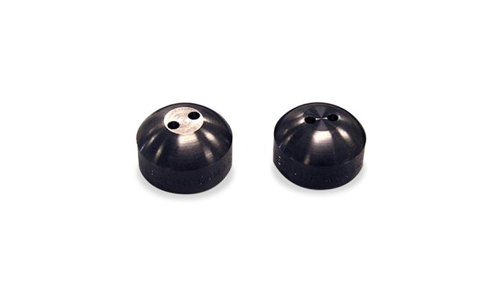 PNA70500401 - Exterior: Black Pearl Stainless steel Security Caps, set of 2 for Porsche: 911, Boxster, Cayenne, Cayman, Panamera Image