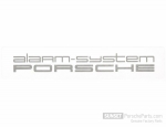 91170125000 - : Sticker "Alarm system" for Porsche 911, 928, 944/2, 959, 968, 964 and 993 for Porsche: 911, 928, 944, 968 Image