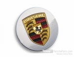 92836103211TPP - : Hub cap in Silver with full-colour Porsche Crest for Porsche 911, 924, 944, 964, 968, 993, 986 and 996 for Porsche Image