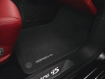 97055106300DJ6 - : Panamera Floor mats with Nubuk surround. Set, 4-part - Platinum for Porsche Image
