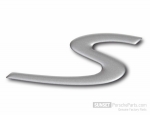 986559243009A4 - : Logo "S" in Titantium Metallic for Porsche Boxster for Porsche: Boxster Image
