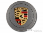 9933613030761W - : Hub cap in Steel Grey with full-colour Porsche Crest for Porsche 993 Carrera S for Porsche: 911 Image