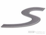 9935592430161W - : Logo "S" in Steel Grey for Porsche 993 S for Porsche Image