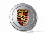 99636130313M7Z - : Hub cap in GT Silver Metallic with full-color Porsche Crest for Porsche 996 Turbo S special edition model for Porsche Image