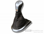 99642498122VRJ - : Gearshift knob in aluminium/black leather for Porsche 986 and 996 (2003 onwards) for Porsche Image