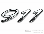 99655923705 - : "911" logo in silver for Porsche 996 "Millennium" special edition model for Porsche: 911 Image