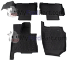 LC5Z7813300AA - : 2020-2024 Lincoln Aviator Rear Floor Mat Liner Tray Style Black for Ford Image