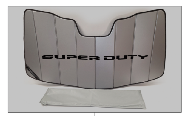 VPC3Z78519A02A - Interior: 2024 Ford - Custom Sunscreen for Ford: E-350 Super Duty, E-450 Super Duty, F-250 Super Duty, F-350 Super Duty, F-450 Super Duty, F-550 Super Duty Image