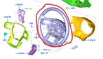 HC3Z3600TB - Steering: Steering Wheel for Ford Image
