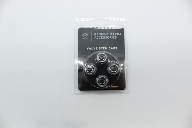C9N1V3820 - Wheels: Valve Stem Caps, Chrome for Mazda: 2, 3, 5, 6, CX-3, CX-30, CX-5, CX-50, CX-7, CX-70, CX-9, CX-90, MPV, MX-30 EV, MX-5 Miata, RX-8, Tribute Image