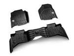 82215581AB - : All-weather Floor Mats, bucket-style, Quad Cab, Black for Mopar Image