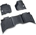 82215583AB - : All-weather Floor Mats, bucket-style, Crew Cab, Black for Mopar Image