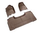 82215322AD - : All-Weather Floor Mats, Front &amp; Rear -- Quad (Brown) for Mopar Image