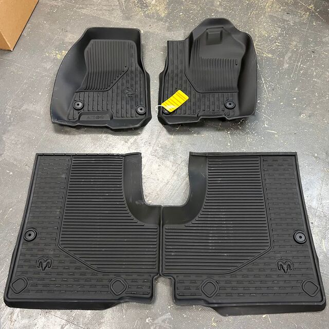 All-Weather Floor Mats for 25-Newer Ram 1500 Crew Cab 8216607AA
